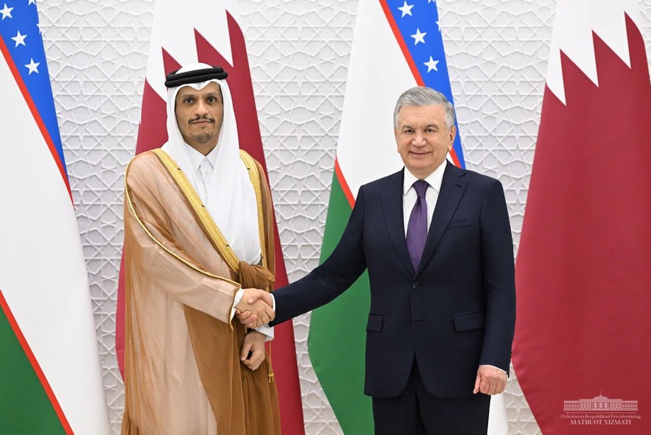 Mirziyoyev Qatar delegatsiyasini qabul qildi