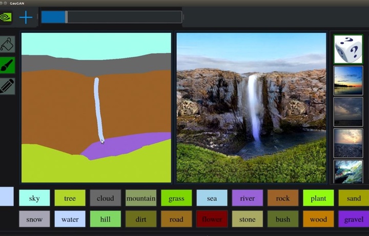 Nvidia научила нейросеть превращать мазню с Paint в реалистичное изображение (видео)
