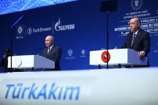 Путин и Эрдоган запустили «Турецкий поток» (видео)