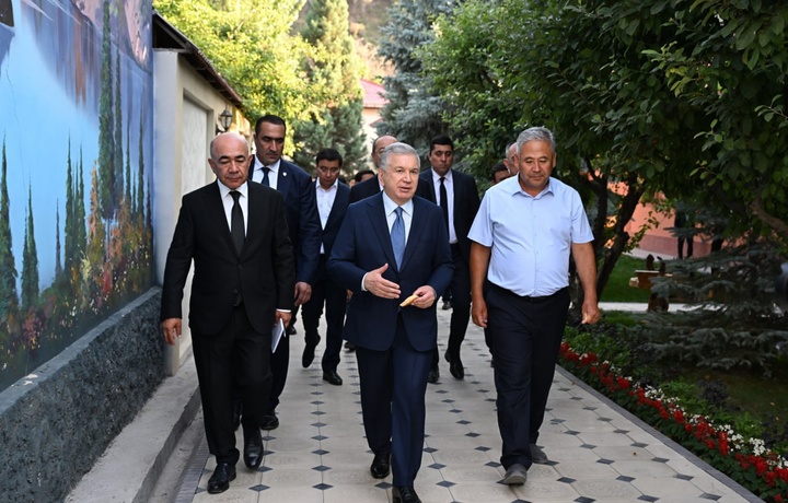 Шавкат Мирзиёев Кумушкон маҳалласига борди