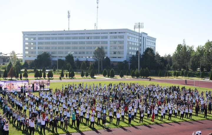 Respublika bo‘ylab semizlikka qarshi ommaviy gimnastika tadbirlari o‘tkazildi (foto)