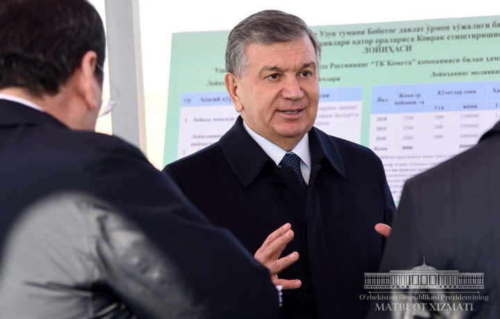 Shavkat Mirziyoyev Jizzax viloyatiga jo‘nab ketdi