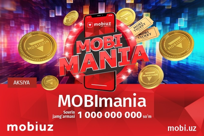 Mobiuz абонентлари ҳар ой пул совринларини ютиб олишлари мумкин