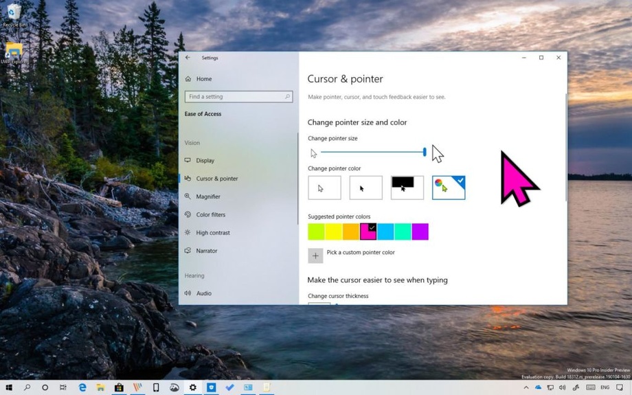 Как быстро найти курсор мыши на экране Windows 10