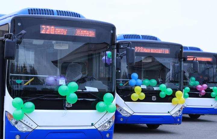 Бухорога Хитойдан 1,2 млн. долларга автобуслар олиб келинди (фото)