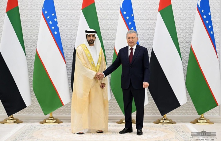 Shavkat Mirziyoyev Dubay amirligi valiahdini qabul qildi